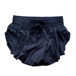 Free People Black Skorts with Bow Detail